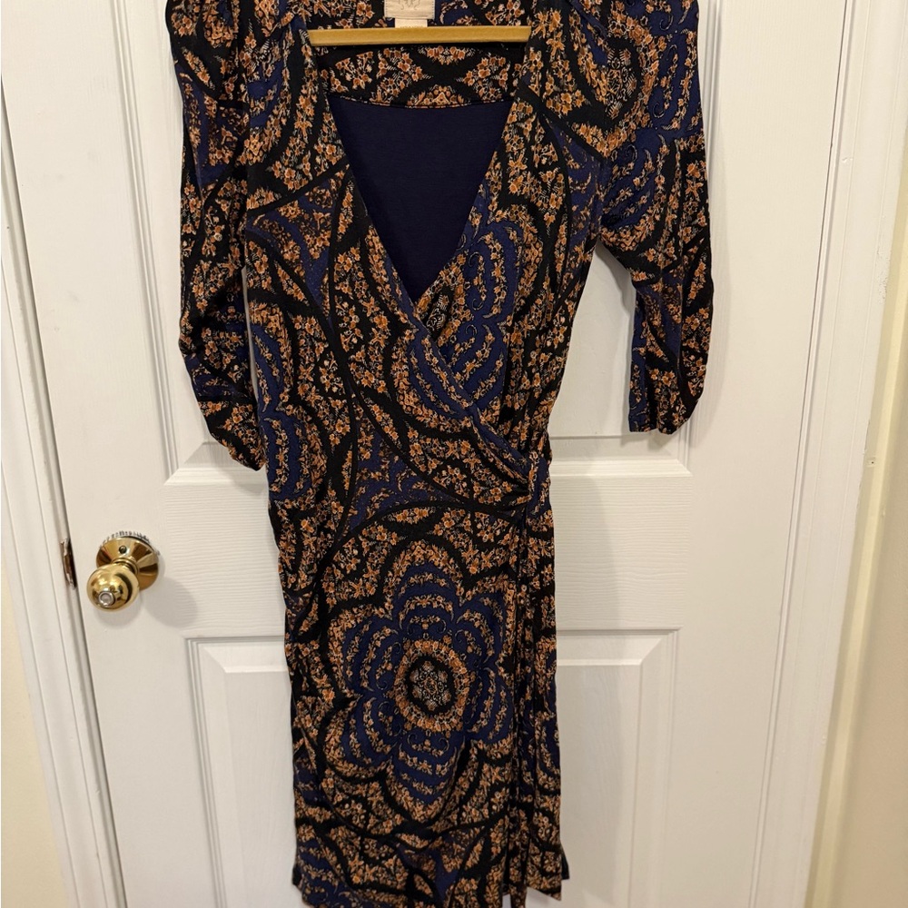 Anthropologie x Vanessa Virginia Floral Wrap Dress